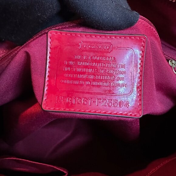 LOW START Coach Peyton Signature Monogram Pocket Tote - Picture 13 of 14